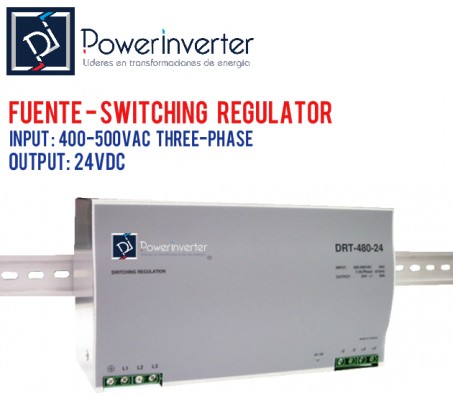 FUENTE DE PODER - SWITCHING POWER 380VAC /24VDC 20A (480W)